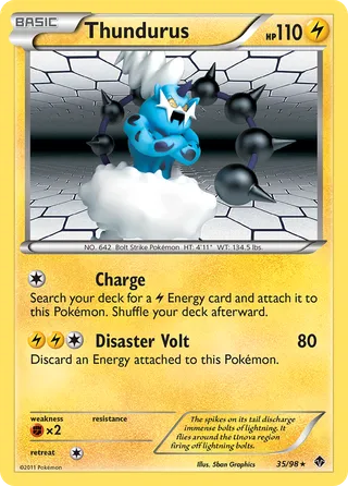 Thundurus — Rare Holo variant