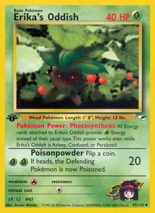 Erika's Oddish — Uncommon variant