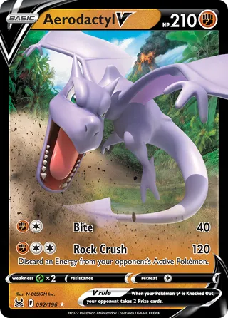 Aerodactyl V — Rare Holo V variant
