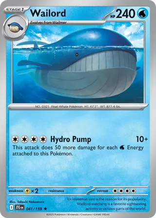 Wailord — Rare variant