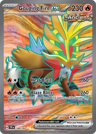 Gouging Fire ex — Ultra Rare variant