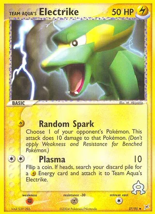 Team Aqua's Electrike — Uncommon variant