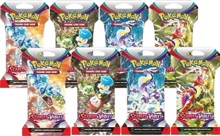 Scarlet & Violet Sleeved Booster Pack Bundle (Set of 8)