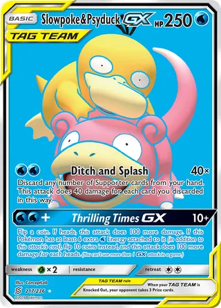 Slowpoke & Psyduck-GX — Rare Ultra variant