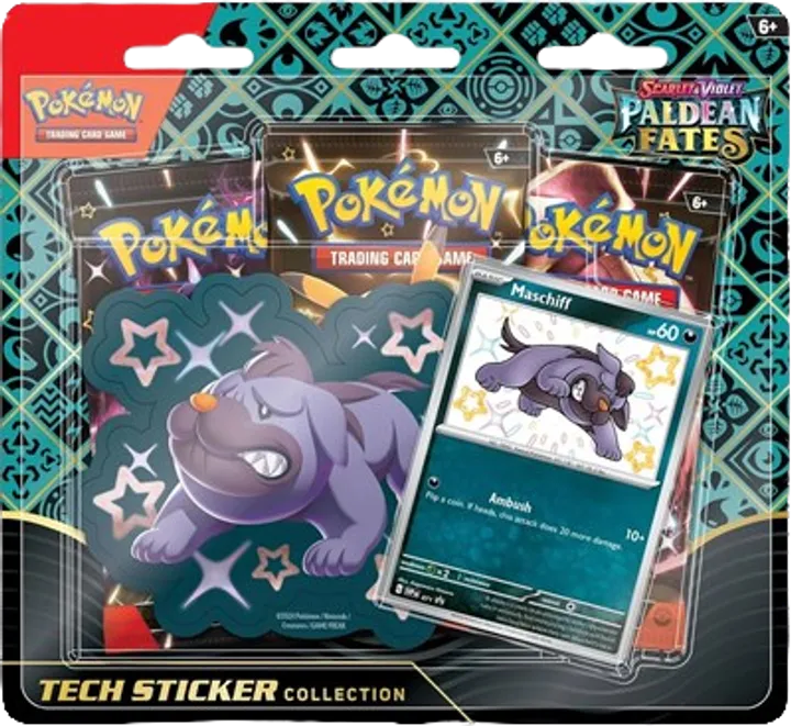 Paldean Fates Tech Sticker Collection - Maschiff