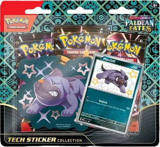 Paldean Fates Tech Sticker Collection - Maschiff