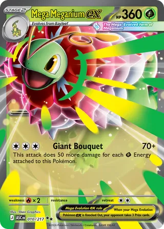 Mega Meganium ex — Double Rare variant