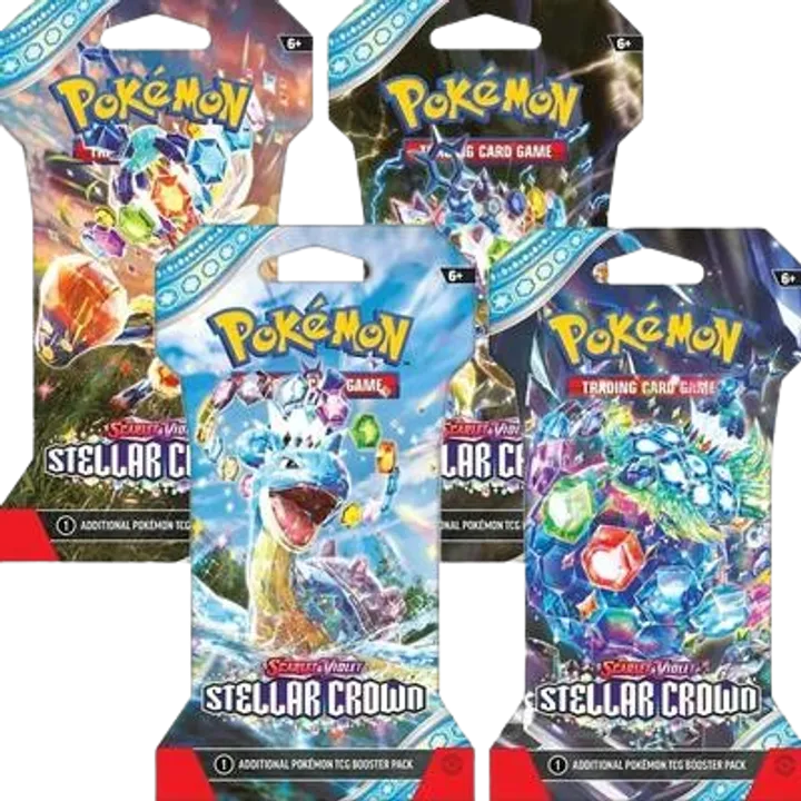 Stellar Crown Sleeved Booster Pack Bundle (Set of 4)