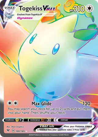 Togekiss VMAX — Rare Rainbow variant