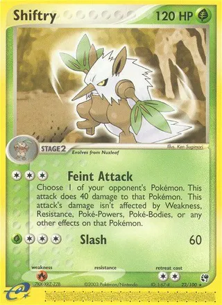 Shiftry — Rare variant