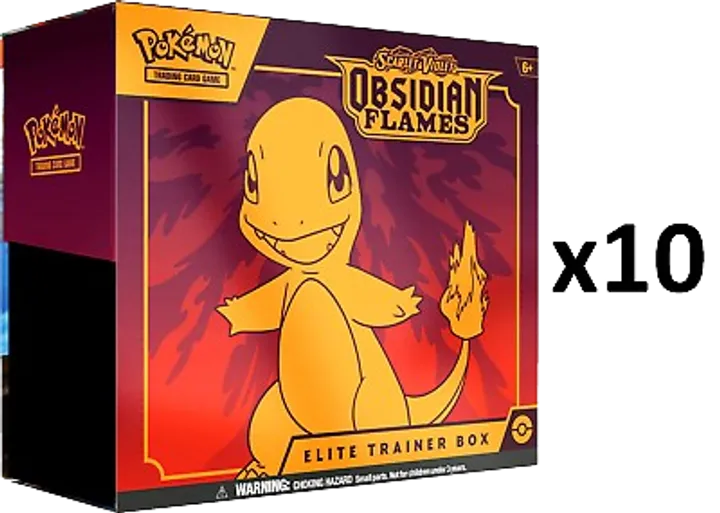 Obsidian Flames Elite Trainer Box Case
