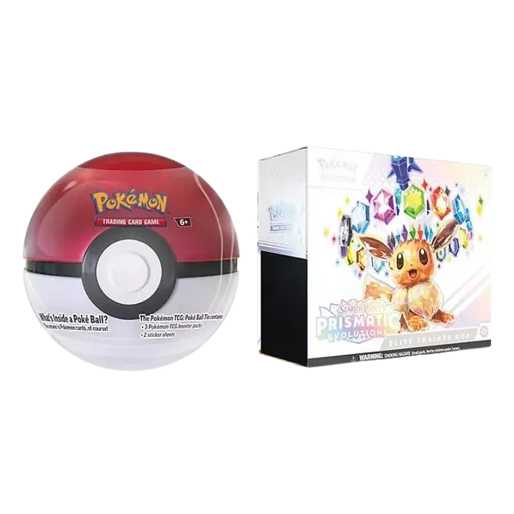 Prismatic Evolutions Elite Trainer Box and Poké Ball (Sam's Club)