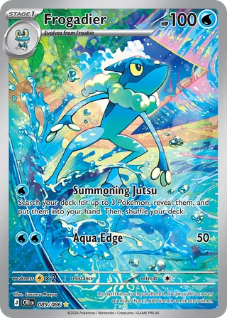 Frogadier — Illustration Rare variant