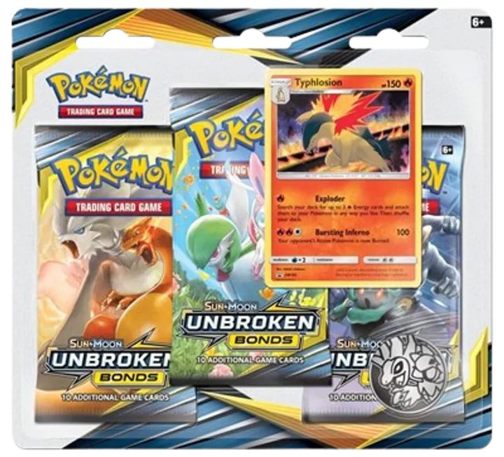 Unbroken Bonds 3-Pack Blister - Typhlosion