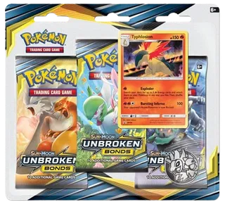 Unbroken Bonds 3-Pack Blister - Typhlosion