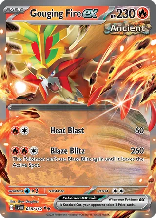Gouging Fire ex — Double Rare variant