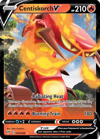 Centiskorch V — Rare Holo V variant