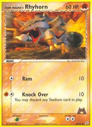 Team Magma's Rhyhorn — Common variant