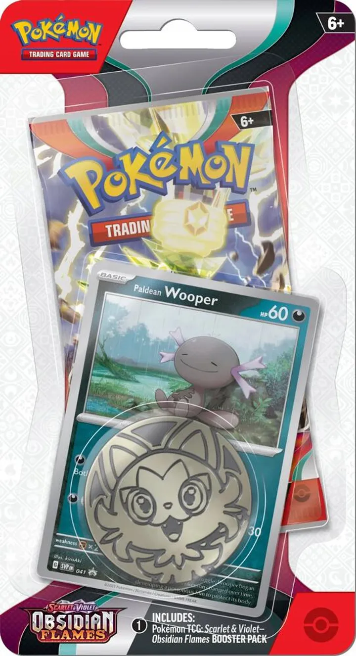 Obsidian Flames Single Pack Blister - Paldean Wooper