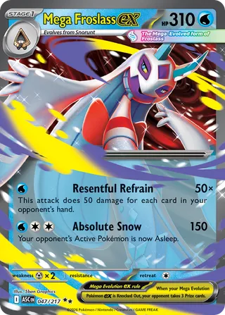 Mega Froslass ex — Double Rare variant