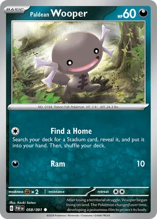 Paldean Wooper — Common variant