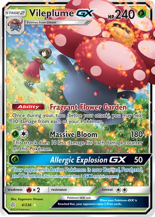 Vileplume-GX — Rare Holo GX variant