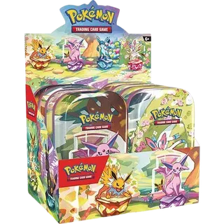 Prismatic Evolutions Mini Tin Display