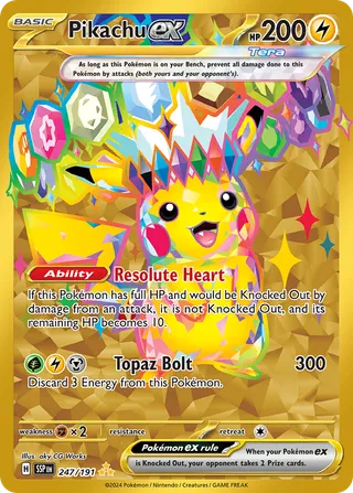 Pikachu ex — Hyper Rare variant