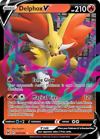 Delphox V — Rare Holo V variant