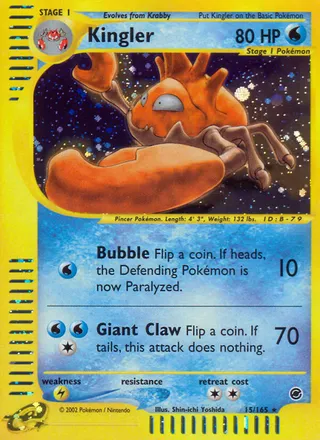 Kingler — Rare Holo variant