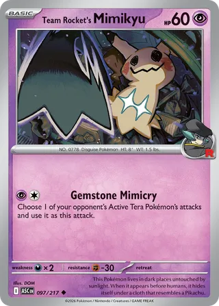 Team Rocket's Mimikyu — Uncommon variant