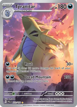 Tyranitar — Illustration Rare variant