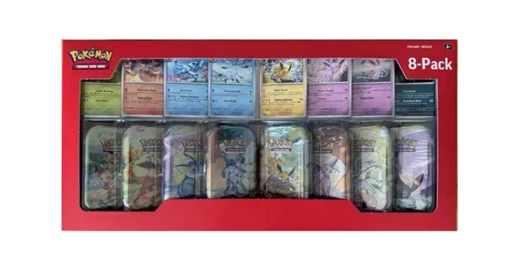 Costco Prismatic Evolutions 8-Pack Mini Tins