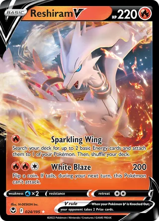Reshiram V — Rare Holo V variant