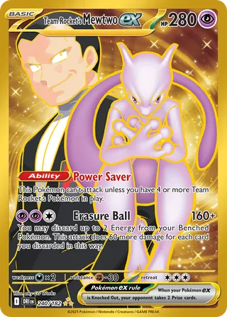 Team Rocket's Mewtwo ex — Hyper Rare variant