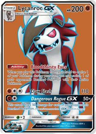 Lycanroc-GX — Rare Ultra variant