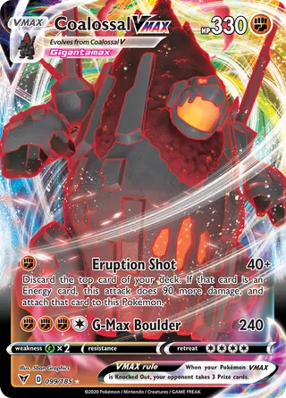 Coalossal VMAX — Rare Holo VMAX variant