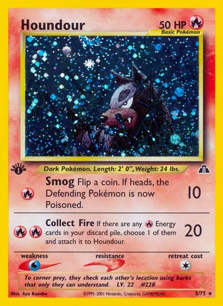 Houndour — Rare Holo variant