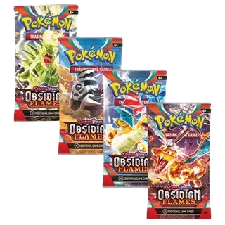Obsidian Flames Booster Pack Art Bundle (Set of 4)
