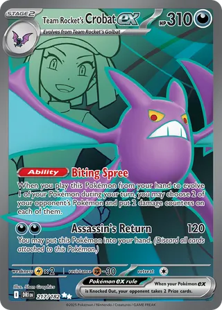 Team Rocket's Crobat ex — Ultra Rare variant