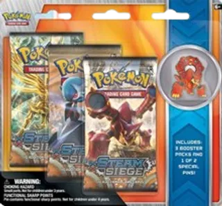 Steam Siege Collectible Pin 3-Pack Blister - Volcanion