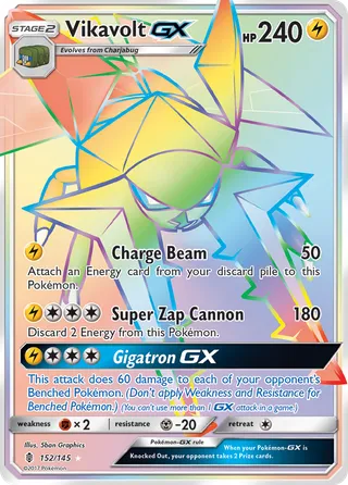 Vikavolt-GX — Rare Rainbow variant