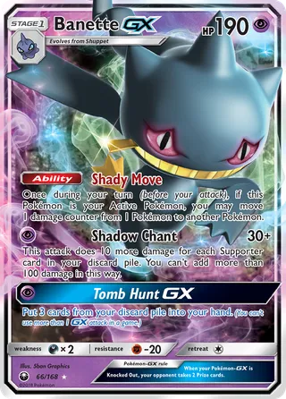 Banette-GX — Rare Holo GX variant