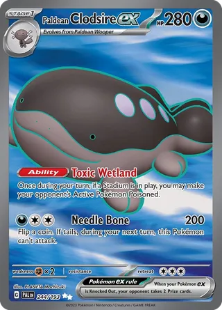 Paldean Clodsire ex — Ultra Rare variant