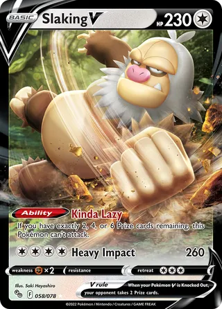 Slaking V — Rare Holo V variant