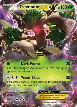 Trevenant-EX — Rare Holo EX variant