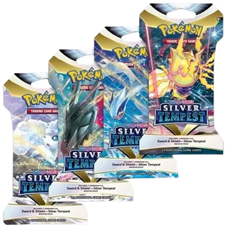 Silver Tempest Sleeved Booster Pack Art Bundle (Set of 4)
