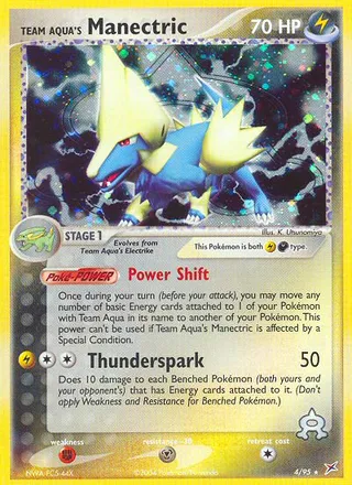 Team Aqua's Manectric — Rare Holo variant