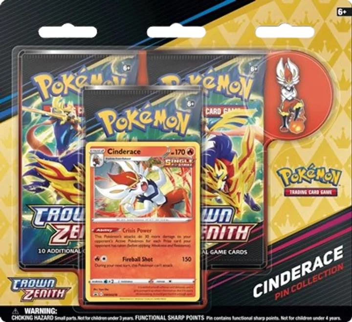 Crown Zenith Pin Collection - Cinderace
