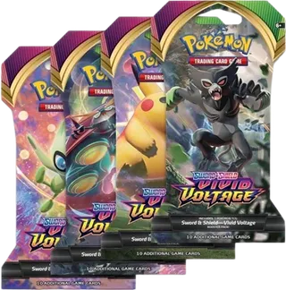 Vivid Voltage Sleeved Booster Pack Art Bundle (Set of 4)